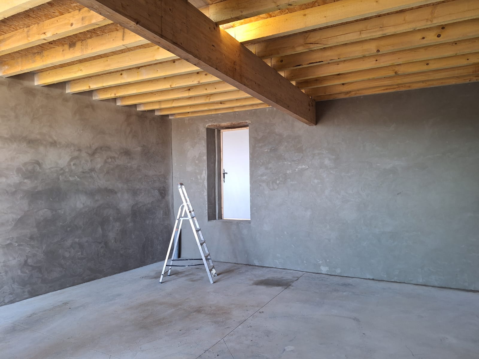 enduit intérieur, finition taloché, maçonnerie Joze