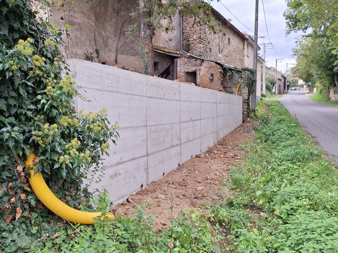 murs de soutainement, maçonnerie Joze